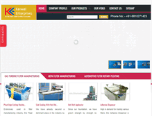 Tablet Screenshot of filtermakingmachines.com